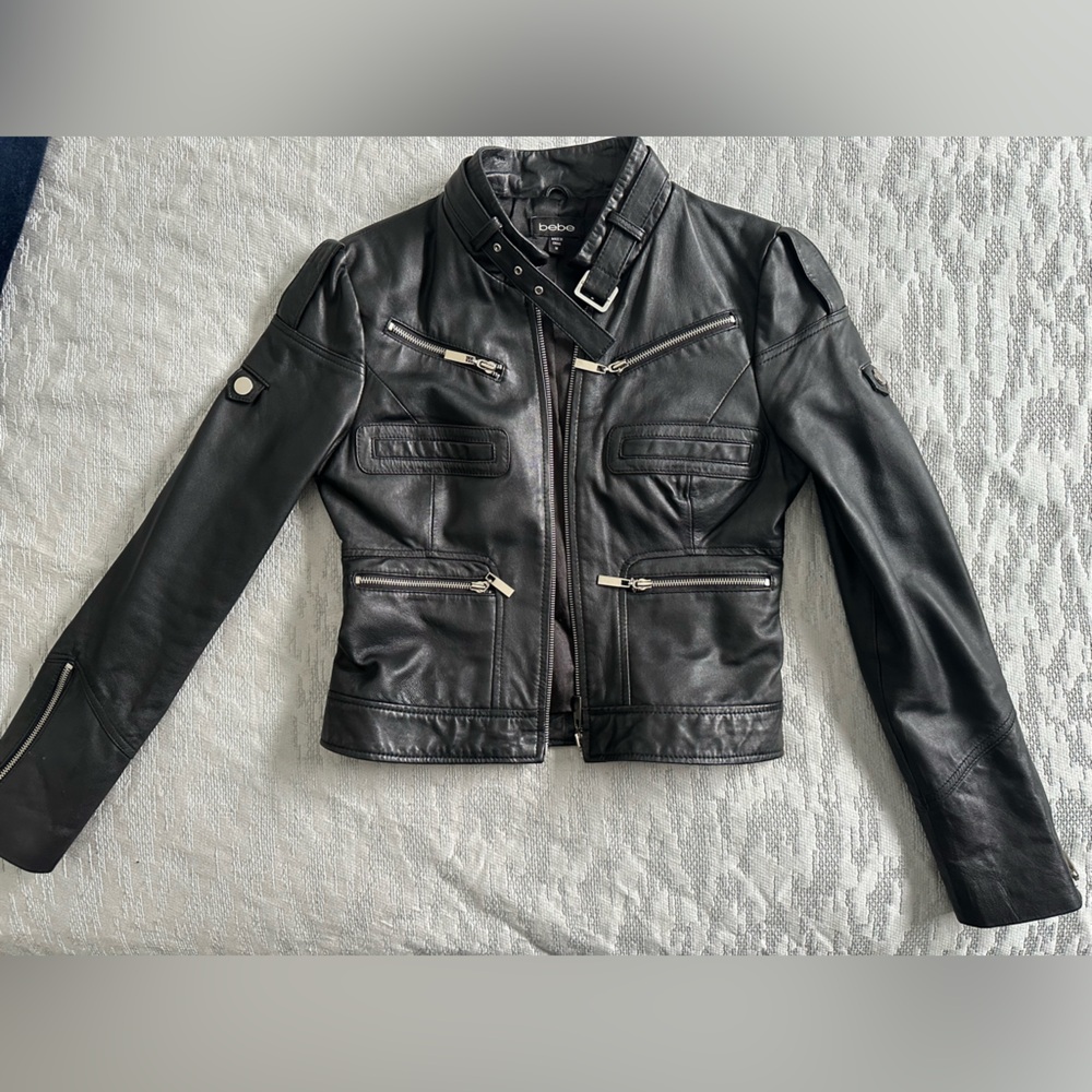 Bebe leather jacket
